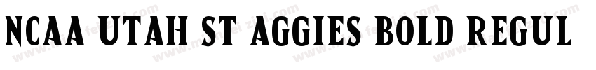 NCAA Utah St Aggies Bold Regular字体转换